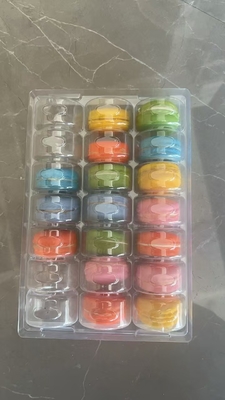 Dikdörtgen 21 Palet Plastik ambalaj Makaron Tepsi Özel