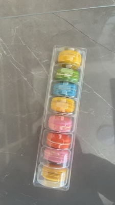 6 palet Plastik ambalaj Makaron tepsisi ambalaj Destek Özel gıda güvenliği