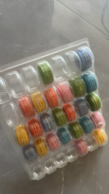 Macaron 35 Şeffaf Tepside Paket El yapımı Kutu Macaron Paketi Çikolata Paketi Üst ve Alt Kapak Pasta Paketi