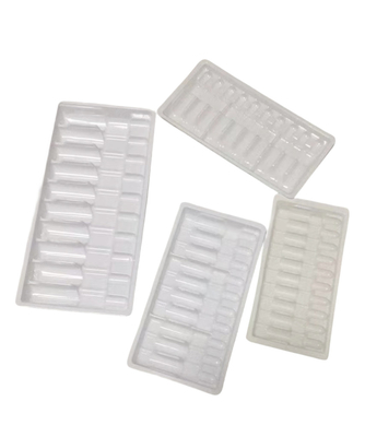 İlaç PET ampül tepsisi su enjeksiyonu 1ml ~ 10ml ampül tepsisi özelleştirme