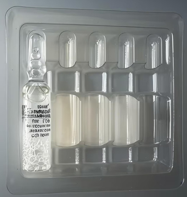 Özel farmasötik ambalaj tek kullanımlık şişe şişe tıbbi plastik tepside ampul şişe