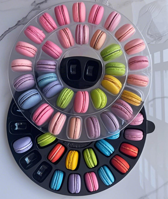 33 12 24 Üst ve Alt Kapak Makaron Paketleme Plastik Tepsiler Makaron Gösteri Standı
