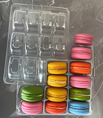 Biyobozunur 18cm Şeffaf Plastik Tepsi Kapları 7g Yuvarlak Salata Ambalajı
