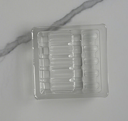 PVC PET kutu tutucusu su enjeksiyonu Tonetto ampul oral sıvı toz enjeksiyon blister ambalaj ilaç ambalaj plastik tepside