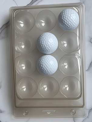 6 Golf Topları Şeffaf Ambalaj Plastik Kutu Kağıt Hediye Kutusu Ambalaj