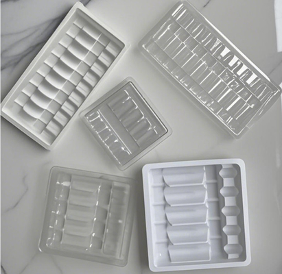 Özel ampül şişe tepsisi, tıbbi ambalaj Tek kullanımlık blister 5ml ambalaj 5ml ampül ambalaj 5ml ilaç ambalaj 5ml