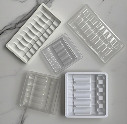 PVC PET kutu tutucusu su enjeksiyonu Tonetto ampul oral sıvı toz enjeksiyon blister ambalaj ilaç ambalaj plastik tepside