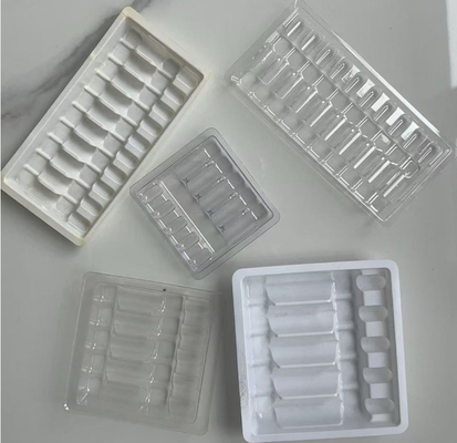 Özel farmasötik ambalaj tek kullanımlık şişe şişe tıbbi plastik tepside ampul şişe