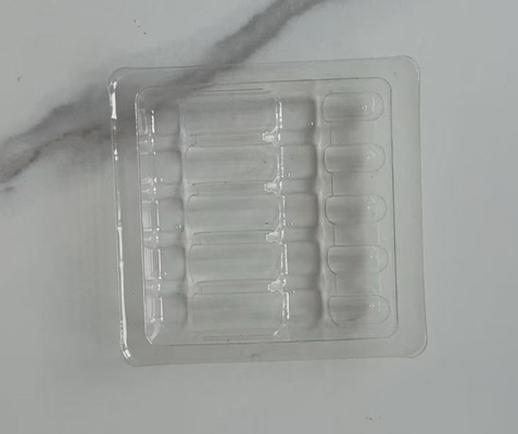 Özel farmasötik ambalaj tek kullanımlık şişe şişe tıbbi plastik tepside ampul şişe