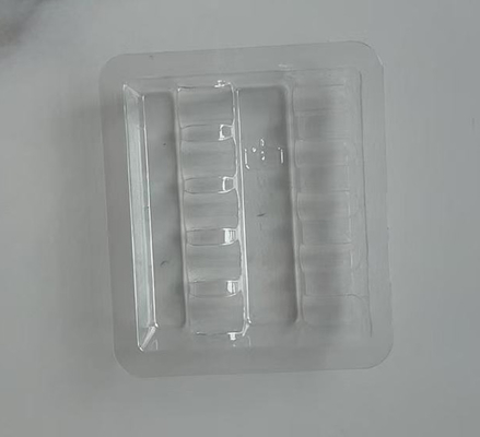 Şeffaf plastik ampül ampül 1 ml, 2 ml, 3 ml, 5 ml, 10 ml plastik şişe tepsisi şişeyi özelleştirilebilir