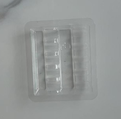 Özel farmasötik ambalaj tek kullanımlık şişe şişe tıbbi plastik tepside ampul şişe