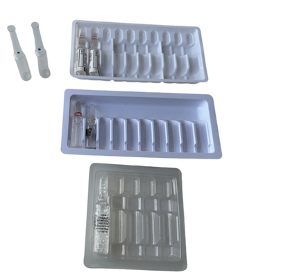 Özel ampül şişe tepsisi, tıbbi ambalaj Tek kullanımlık blister 5ml ambalaj 5ml ampül ambalaj 5ml ilaç ambalaj 5ml