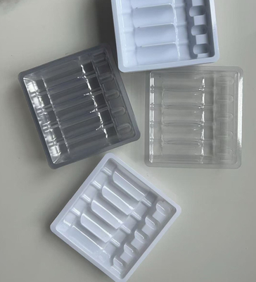 Özel 5ml Ampere Paketleme Tepsisi İlaç Paketleme Kutuları Dikdörtgen Şekil