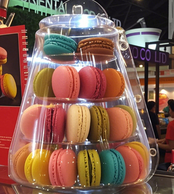 Sabit Taze Makaron Paket Kutusu Premium Hediye Kutusu 6 Parça Fransız Sandviç Kurabiye Pişirme