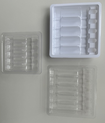 Şok geçirmez Zehirli olmayan 1ml ~ 10ml PET Ampul Su Enjeksiyon Tepsisi