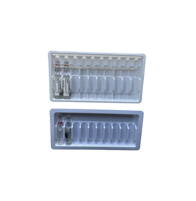 Şok geçirmez Zehirli olmayan 1ml ~ 10ml PET Ampul Su Enjeksiyon Tepsisi