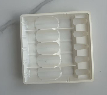 Beyaz PET ilaç plastik kabarcık içinde sahtelik karşıtı tasarım desen ampul kabarcık tepsisi ambalaj ve depolama