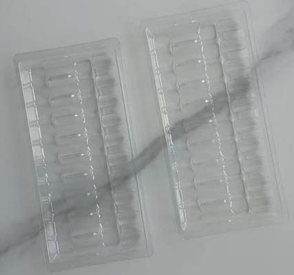 10 ml 10 parça oral sıvı porselen beyaz tepsiler üreticiler oral sıvı iç tepsileri sunar şeffaf kabarcık plastik iç tepsiler