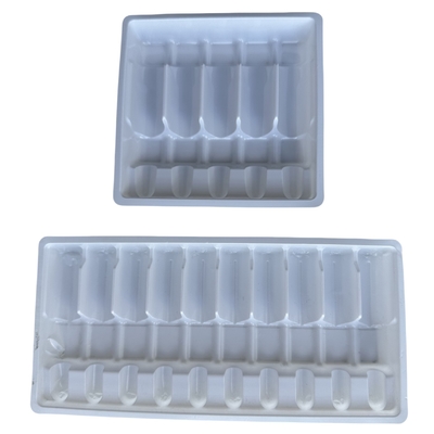 Farmasötik PET ampül tepsisi özelleştirme 1ml 2ml 5ml 10m su enjeksiyonu PET ampül tepsisi toptan özelleştirme