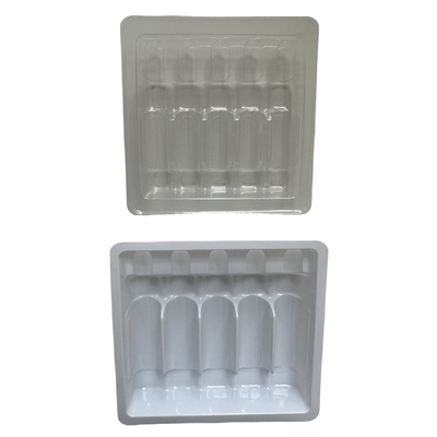 PET Polietilen Tereftalat Ampulet Tepsisi Özel Piyasaya 1ml 2ml 5ml 10ml Su Enjeksiyon Ampulet Tepsisi Özel Paketleme