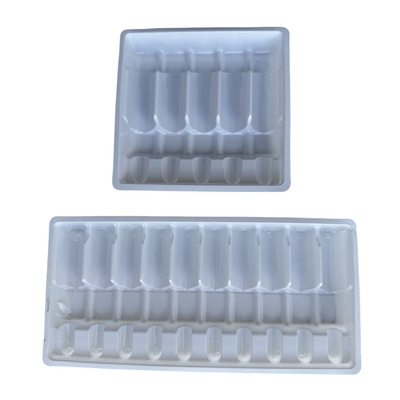 1ml 2ml 5ml 10ml PET Ampul Tepsisi Su Enjeksiyon Ampul Paketleme Tepsisi Özel