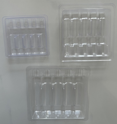 Su Enjeksiyonu için Blister Tepsisi Paketleme 1ml 2ml 5ml 10ml PET Ampul Tepsisi Özelleştirme