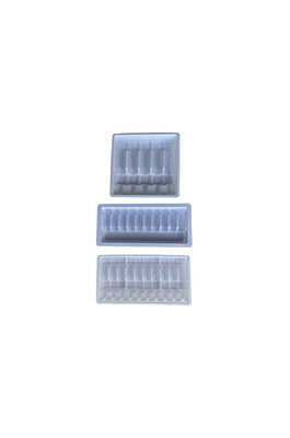 Su Enjeksiyonu için Blister Tepsisi Paketleme 1ml 2ml 5ml 10ml PET Ampul Tepsisi Özelleştirme