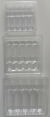 Blister Tepsisi Paketleme İlaç Su Enjeksiyon 1ml 2ml 5ml 10ml PET Ampul Tepsisi Özelleştirme