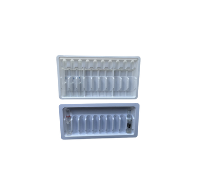 Blister Tepsisi Paketleme İlaç Su Enjeksiyon 1ml 2ml 5ml 10ml PET Ampul Tepsisi Özelleştirme