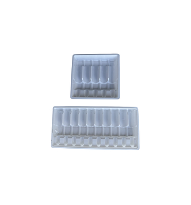Blister Tepsisi Paketleme İlaç Su Enjeksiyon 1ml 2ml 5ml 10ml PET Ampul Tepsisi Özelleştirme