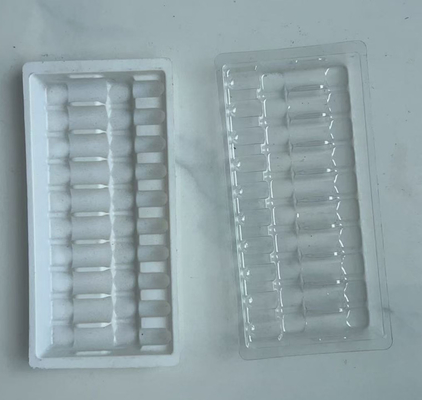 1 ml su iğnesi vakum oluşturan iç tabak için 10 adet PVC plastik tepsinin toptan satışı