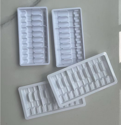 Su enjeksiyonlu plastik tepsi, ampul şişesi plastik tepsisi, şişirme kalıplı tepsi, 10 adetlik 2ml'lik ambalaj şişirme kalıplı formda, ampul şişesi tepsisi