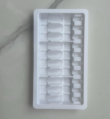 2 ml'lik ampuller için özelleştirilmiş 10 adet plastik iç destek, 10 ml'lik enjeksiyonluk su sıvısı oral sıvı şırınga tepsileri için 2 set ve plastik tepsiler için blister kutular