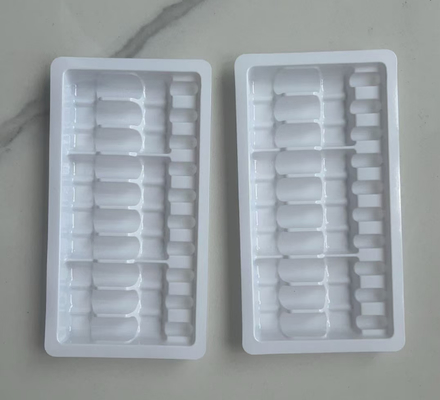 Su enjeksiyonlu plastik tepsi, ampul şişesi plastik tepsisi, şişirme kalıplı tepsi, 10 adetlik 2ml'lik ambalaj şişirme kalıplı formda, ampul şişesi tepsisi
