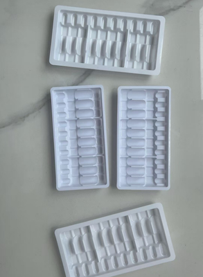 Su enjeksiyonlu plastik tepsi, ampul şişesi plastik tepsisi, şişirme kalıplı tepsi, 10 adetlik 2ml'lik ambalaj şişirme kalıplı formda, ampul şişesi tepsisi