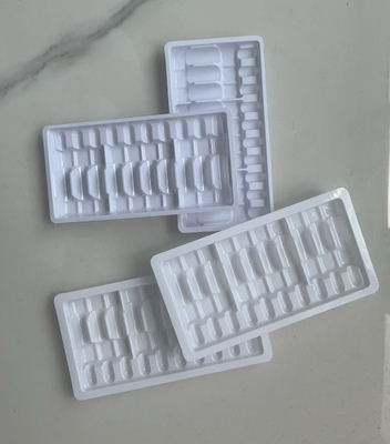 Su enjeksiyonlu plastik tepsi, ampul şişesi plastik tepsisi, şişirme kalıplı tepsi, 10 adetlik 2ml'lik ambalaj şişirme kalıplı formda, ampul şişesi tepsisi