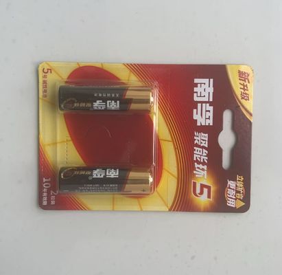 Özelleştirilmiş Boyut Dayanıklı Şeffaf Plastik Blister Ambalaj Pil ve PVC Blister Tepsisi için