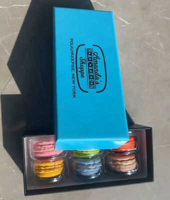 Çikolata ve Makaron ambalajı için ısı mühürlü özelleştirilebilir ve geri dönüştürülebilir PET kutu