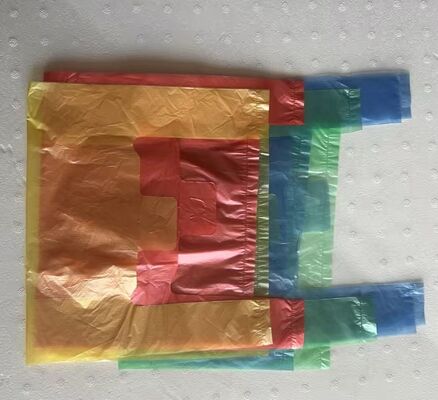 Süpermarket Alışverişi İçin Yüksek Darbe Direnci Özellikli, Özelleştirilebilir Geri Dönüştürülebilir HDPE Plastik Torba