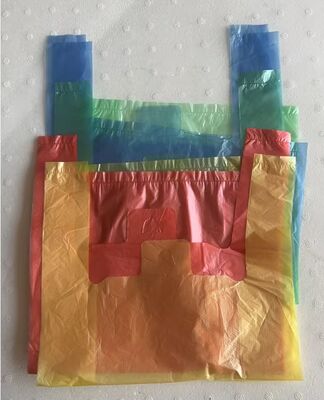 Süpermarket Alışverişi İçin Yüksek Darbe Direnci Özellikli, Geri Dönüştürülebilir HDPE Plastik Torbalar
