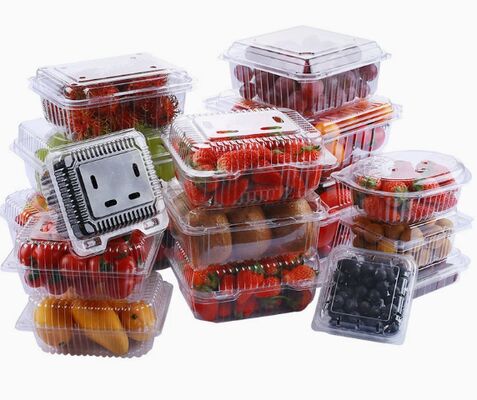 Customizable Recyclable PET Box for Fresh Vegetables and Fruits with Thermoforming Transparent Packaging
