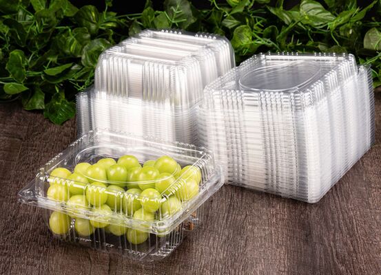 Customized Recyclable PET Tomato Packaging Box with Heat Sealing for Perfect Protection