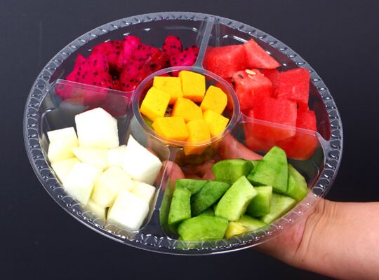 Customized Design Recyclable PET Box with Heat Sealing for Fruit Packaging and Plastic Blister Packaging