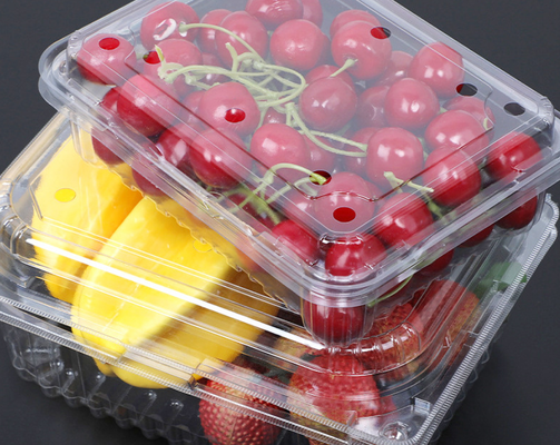 Salata ve sebze ambalajı için biyolojik olarak ayrıştırılabilir 18cm gıda kalitesi PET plastik tepsisi
