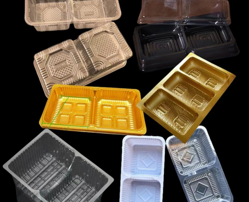 Makaron ve Kek Tek Kullanımlık Kullanım için Isı Yalıtımlı Özelleştirilebilir Geri Dönüştürülebilir PET Ambalaj Kutusu