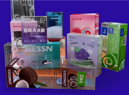 PVC şeffaf ambalaj kutusu, hediye PET basılı katlanabilir kutu, promosyon reklamı ambalaj kutusu, özelleştirilebilir logo örneği mevcuttur