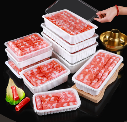 Meyve kutuları, et ambalaj kutuları, sebze ambalaj kutuları, fidan tepsileri, plastik çiçek kavanozları, fast food kutuları, ayrıca PVC, PP, PET şeffaf kutuları ve basılı kutular.