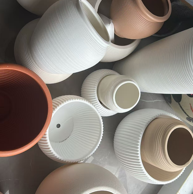 HDPE imitation ceramic flower plate and plastic flower plate with multiple sizes PE Coated and Drainageholes options