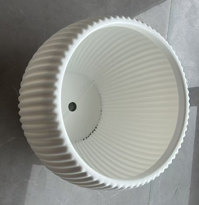 HDPE imitation ceramic flower plate and plastic flower plate with multiple sizes PE Coated and Drainageholes options
