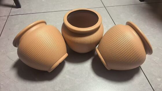 İskandinav Minimalist PE Kaplı Çeşitli Boyutlarda İç ve Dış Kullanım için Seramik Çiçek Çuvalı